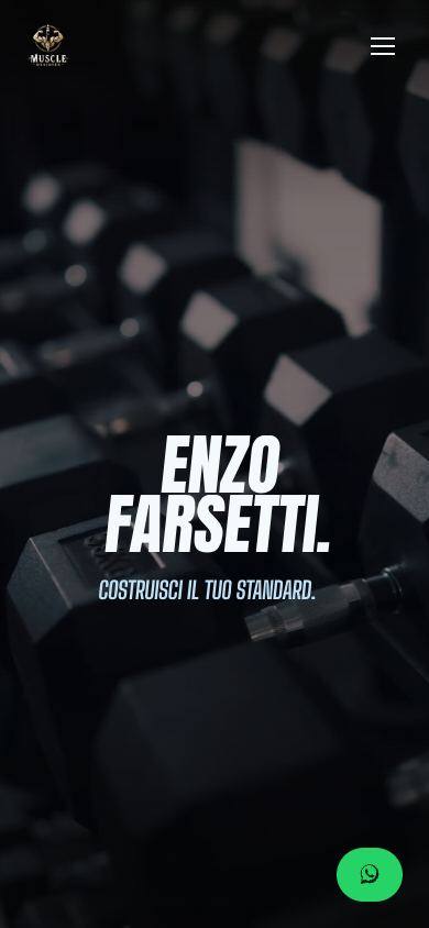 Muscle Designer: anteprima del sito